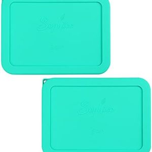Sophico Silicone Storage Cover Lids for Pyrex 7211-PC Glass Bowls - 6 Cup Rectangular Size, Perfect for Food Preservatio