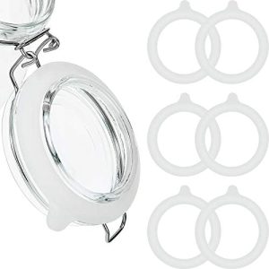 Outus 8 Pieces Silicone Seal Gaskets for Regular Mouth Canning Jars - Airtight Replacement Rings, |75 Inches, Ideal for